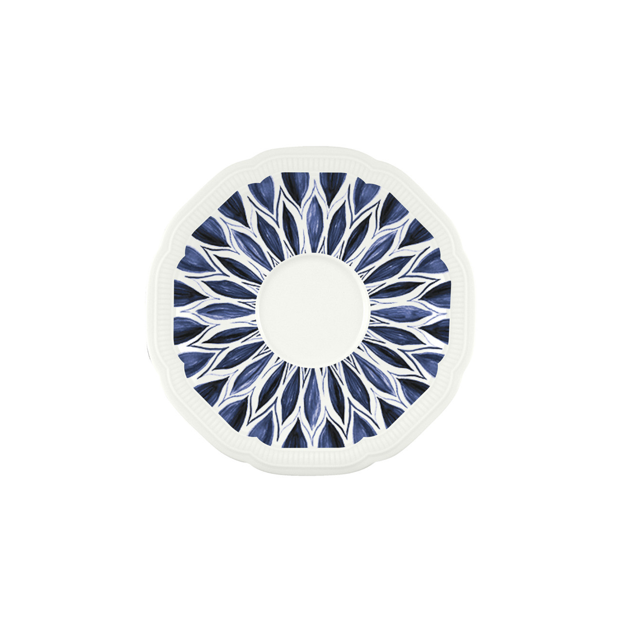 Floral Charm, Kombi-Untertasse rund mit Relief ø 160 mm blue